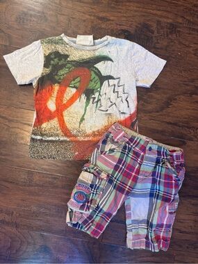 Paper Wings Tee and Oilily Boys Shorts
